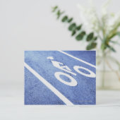 Nahes Schild auf der Straße Postkarte (Stehend Vorderseite)