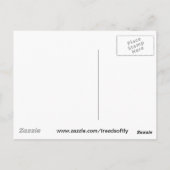 Nahes Schwarz-Weiß-Lemur Postkarte (Rückseite)