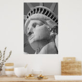 Nahes Schwarz-Weiß-Poster Poster (Küche)