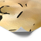 Nahes Seitenportrait einer türkischen Schildkröte Poster (Ecke)