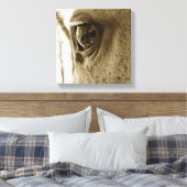 Nahes Sepia-Bild eines Grausehauges Leinwanddruck (Insitu (Schlafzimmer))