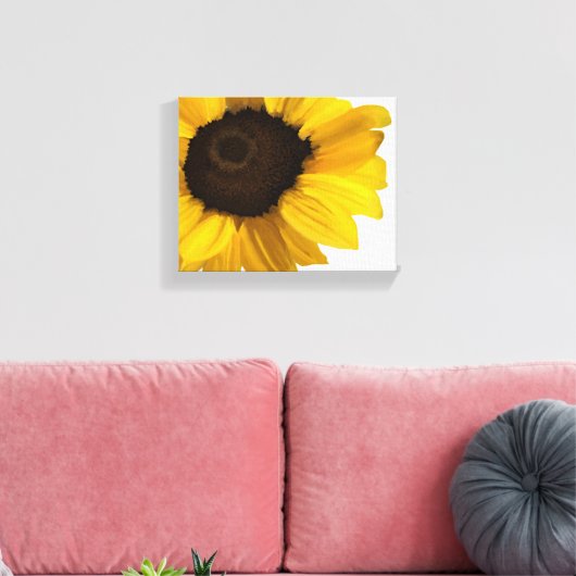 Nahes Sonnenblumengemälde Leinwanddruck (Insitu (Wohnzimmer))