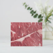 Nahes Steak Postkarte (Stehend Vorderseite)