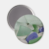 Nahes Strandglas, Alaska Magnet (Vorderseite/Rückseite)