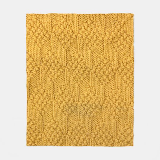 Nahes Strickmuster. Fleecedecke (Vorderseite)