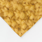 Nahes Strickmuster. Fleecedecke (Ecke)