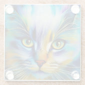 Nahes up of a Colorful Siamese Kitten Glasuntersetzer (Rückseite)