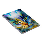 Nahes up of a Colorful Siamese Kitten Notizblock (Rechte Seite)