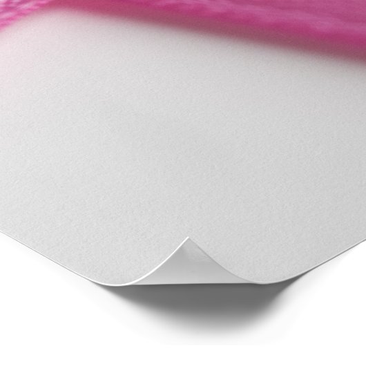 Nahes up of Brustkrebs Awareness Ribbon Poster (Ecke)