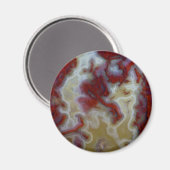 Nahes Up of Red Moss Agate Slab Magnet (Vorderseite/Rückseite)
