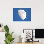 Nahes Up of the Moon and Blue Sky Foto Poster (Heimbüro)