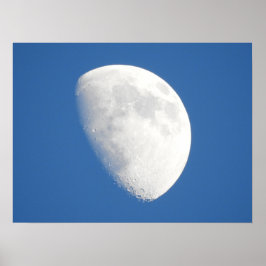 Nahes Up of the Moon and Blue Sky Foto Poster