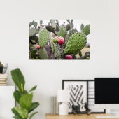 Nahes Up von Kakteen Poster (Heimbüro)