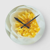 Nahes Wasser Lilly Runde Wanduhr (Vorderseite)