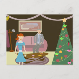 Nahes Weihnachts-Party Postkarte