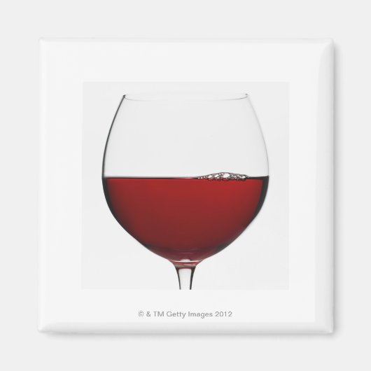 Nahes Weißglas Rotwein Magnet (Vorne)