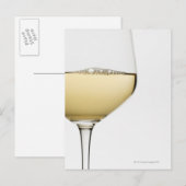Nahes Weißwein Postkarte (Vorne/Hinten)