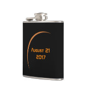 Nahezu maximaler August 21, 2017 Teilsolarexpositi Flachmann (Links)