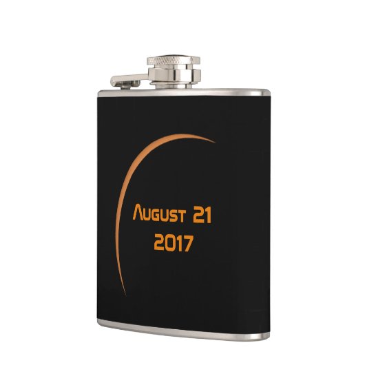 Nahezu maximaler August 21, 2017 Teilsolarexpositi Flachmann (Links)