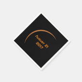 Nahezu maximaler August 21, 2017 Teilsolarexpositi Serviette (Ecke)