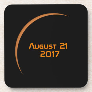 Nahezu maximaler August 21, 2017 Teilsolarexpositi Untersetzer