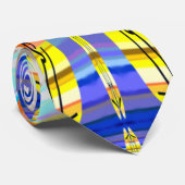 Nahezu X Muster abstraktes Design Krawatte (Gerollt)
