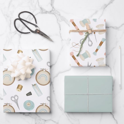 Nähfunktionen für Crafter Geschenkpapier Set (Vorderseite)