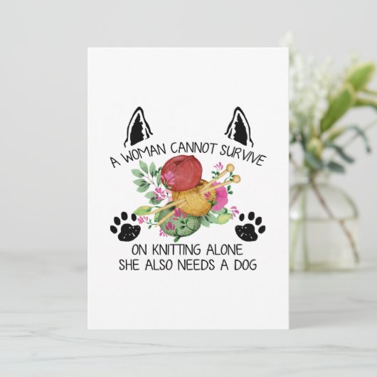 Nähgeschenk | Eine Frau kann nicht mit dem Zählen Save The Date (Stehend Vorderseite)