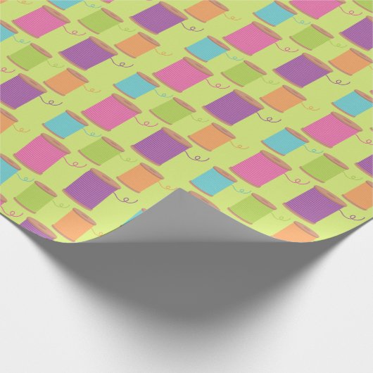 Nähgewinde-Wickelpapier Geschenkpapier (Ecke)