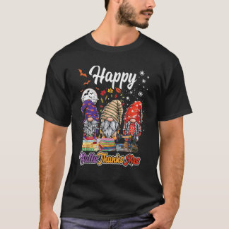 Nähgnome Hallothanksmas Halloween Erntedankfest T-Shirt