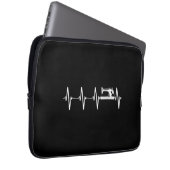 Nähherei Herzschlag Laptopschutzhülle (Vorne Rechts)