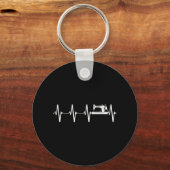 Nähherei Herzschlag Schlüsselanhänger (Vorderseite)