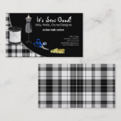 Nähkarte der Couture Visitenkarte (Vorne/Hinten)