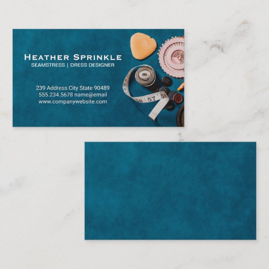 Nähkits | Hintergrund Visitenkarte (Vorne/Hinten)