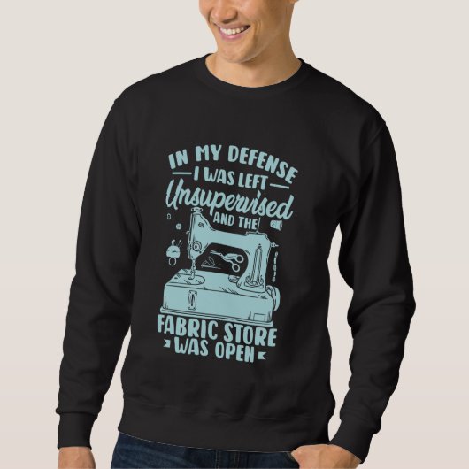 Nähkleidung Funny Fabric Crafts Stitching Sweatshirt (Vorderseite)