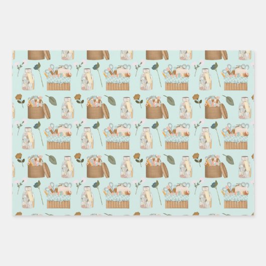 Nähknoten Geschenkpapier Set (Vorderseite 2)