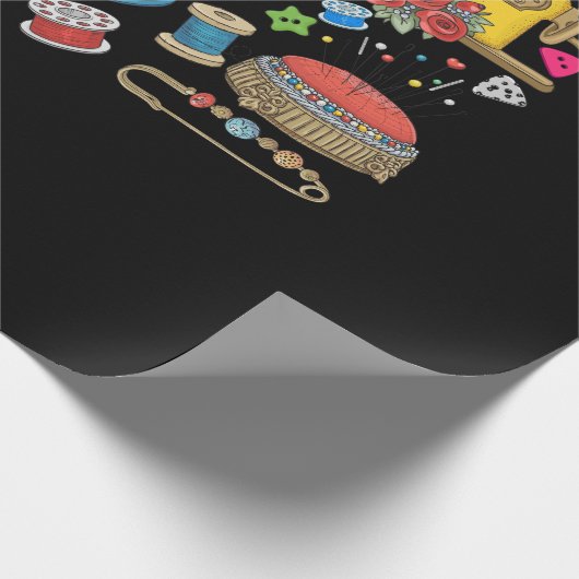 Nähkollektion Geschenkpapier (Ecke)