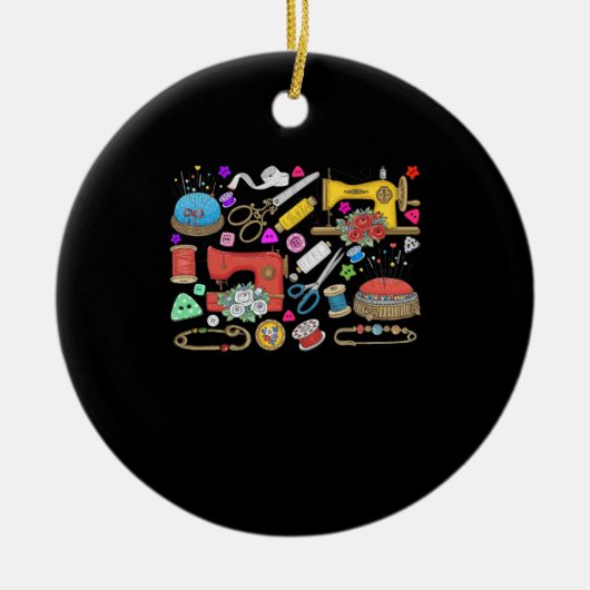 Nähkollektion Keramik Ornament (Vorne)