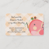 Nähkonzept für Farbvogel Visitenkarte (Rückseite)