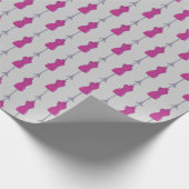 Nähkostüm Modedesign Mannequin Dressform Geschenkpapier (Ecke)