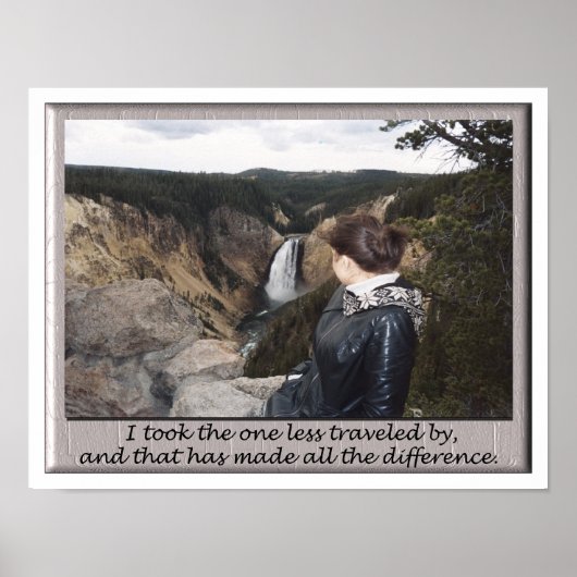 nahm die weniger bereiste poster (Vorne)