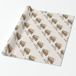 Nahm ein Dump bei der Arbeit Geschenkpapier