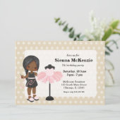 Nähmädchen Einladung (Stehend Vorderseite)