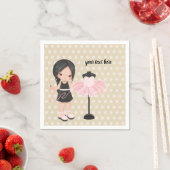 Nähmädchen Serviette (Beispiel)