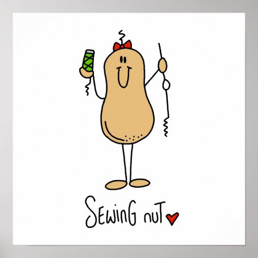 Nähmangen von T - Shirt und Geschenken Poster (Vorne)