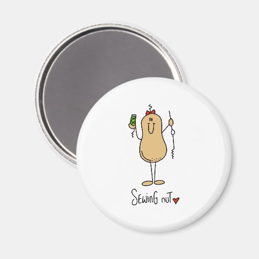 Nähmantel Magnet (Vorderseite/Rückseite)