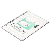 Nähmaschine auf Shabby Chic Lace & Burlap Notizblock (Linke Seite)