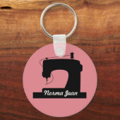 Nähmaschine - benutzerdefinierte Farbe/Text-Licht Schlüsselanhänger (Vorderseite)