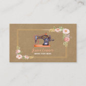 Nähmaschine — Blumenfaser-Visitenkarte Visitenkarte (Vorderseite)