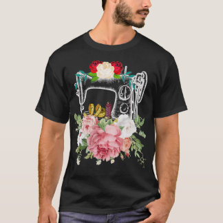 Nähmaschine Blumensägemaschine Geschenk für Blume T-Shirt